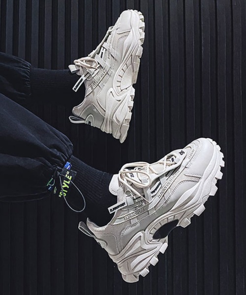 BENDER TOKYO（ベンダートウキョウ）の「コリアン アグリシューズ 厚底 ダッドスニーカー（スニーカー・メンズ・グレー/ブラック/ホワイト・25cm/26cm/27cm）」の17枚目の写真