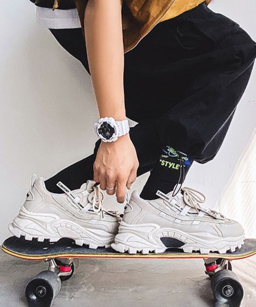 BENDER TOKYO（ベンダートウキョウ）の「コリアン アグリシューズ 厚底 ダッドスニーカー（スニーカー・メンズ・グレー/ブラック/ホワイト・25cm/26cm/27cm）」の11枚目の写真