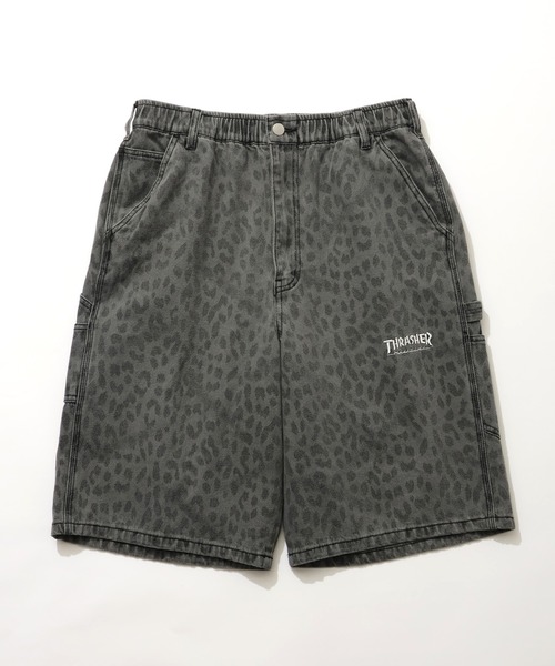 THRASHER(スラッシャー)の「【THRASHER/スラッシャー】ペインターデニムハーフパンツ(デニムパンツ・メンズ・ケミカルウォッシュ/ブラック/ワンウォッシュ/ブラック系1/ブラック系/ブルー系/レオパード・LL/M/L)」の7枚目の写真