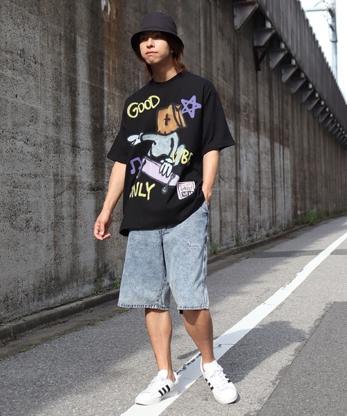 THRASHER(スラッシャー)の「【THRASHER/スラッシャー】ペインターデニムハーフパンツ(デニムパンツ・メンズ・ケミカルウォッシュ/ブラック/ワンウォッシュ/ブラック系1/ブラック系/ブルー系/レオパード・LL/M/L)」の12枚目の写真