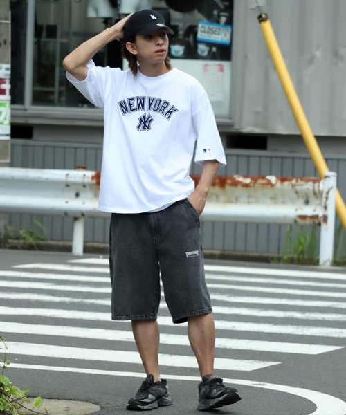 THRASHER(スラッシャー)の「【THRASHER/スラッシャー】ペインターデニムハーフパンツ(デニムパンツ・メンズ・ケミカルウォッシュ/ブラック/ワンウォッシュ/ブラック系1/ブラック系/ブルー系/レオパード・LL/M/L)」の16枚目の写真