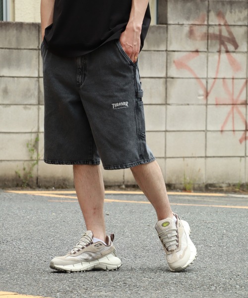 THRASHER(スラッシャー)の「【THRASHER/スラッシャー】ペインターデニムハーフパンツ(デニムパンツ・メンズ・ケミカルウォッシュ/ブラック/ワンウォッシュ/ブラック系1/ブラック系/ブルー系/レオパード・LL/M/L)」の22枚目の写真
