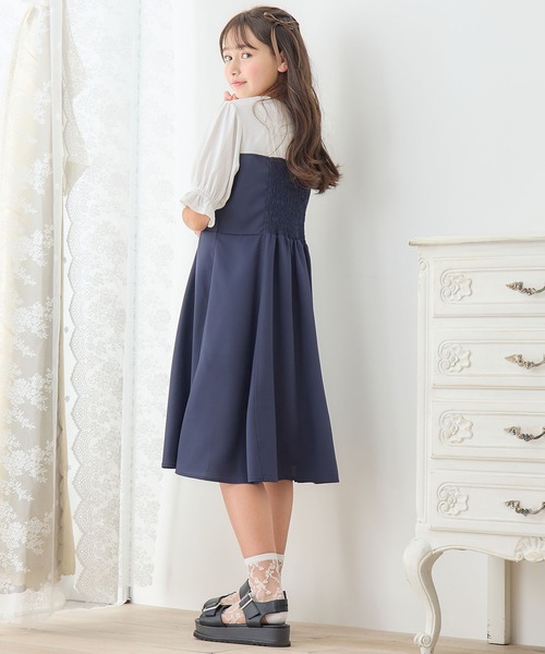 リーナベル　お揃い　ワンピース　130 Amourire girl（アムリールガール）の「トレンチドッキング