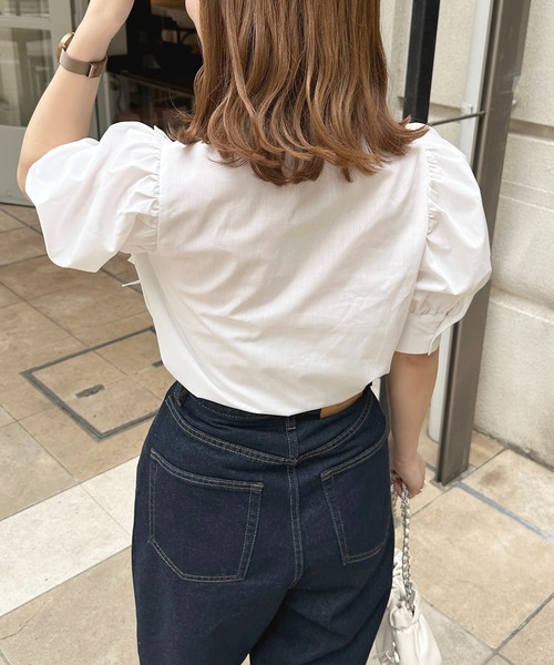 apres jour（アプレジュール）の「リボンデザインブラウス【ZOZOTOWN限定アイテム】（シャツ/ブラウス・レディース・ブルー/オフホワイト/ブラック・X-LARGE/フリー）」の20枚目の写真