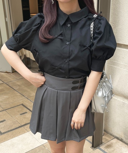 apres jour（アプレジュール）の「リボンデザインブラウス【ZOZOTOWN限定アイテム】（シャツ/ブラウス・レディース・ブルー/オフホワイト/ブラック・X-LARGE/フリー）」の16枚目の写真