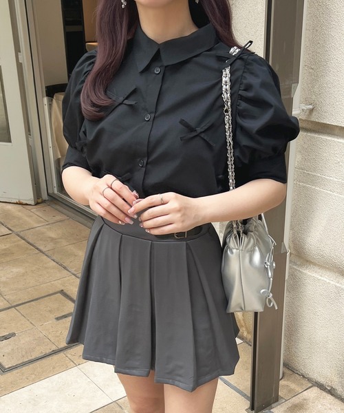 apres jour（アプレジュール）の「リボンデザインブラウス【ZOZOTOWN限定アイテム】（シャツ/ブラウス・レディース・ブルー/オフホワイト/ブラック・X-LARGE/フリー）」の14枚目の写真