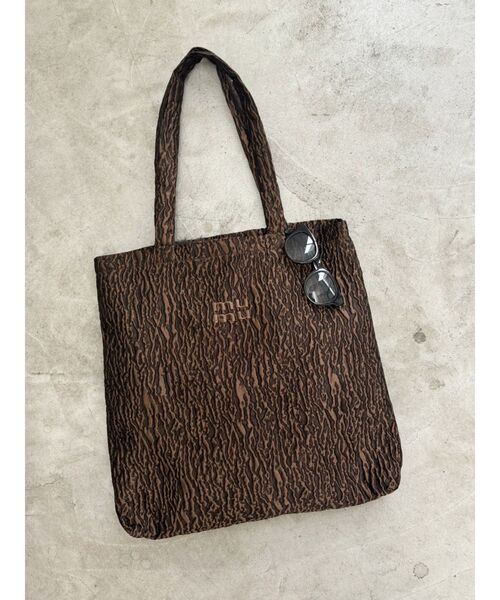 MURUA（ムルーア）の「mumuロゴトートバッグ（ハンドバッグ・レディース・ブルー/ブラック/ライトブルー/ブラウン/マスタード/パープル・FREE）」の3枚目の写真