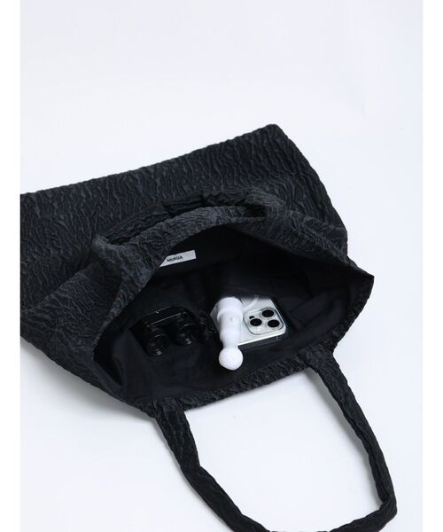 MURUA（ムルーア）の「mumuロゴトートバッグ（ハンドバッグ・レディース・ブルー/ブラック/ライトブルー/ブラウン/マスタード/パープル・FREE）」の9枚目の写真