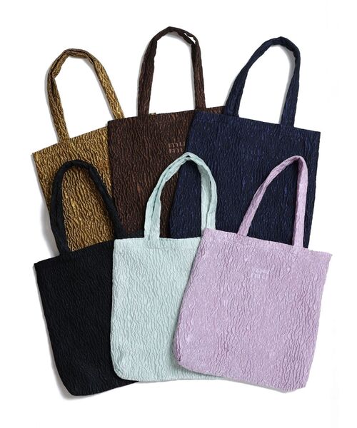 MURUA（ムルーア）の「mumuロゴトートバッグ（ハンドバッグ・レディース・ブルー/ブラック/ライトブルー/ブラウン/マスタード/パープル・FREE）」の7枚目の写真