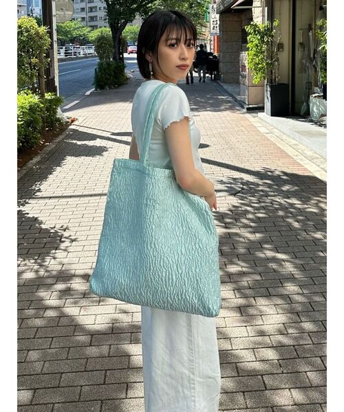 MURUA（ムルーア）の「mumuロゴトートバッグ（ハンドバッグ・レディース・ブルー/ブラック/ライトブルー/ブラウン/マスタード/パープル・FREE）」の19枚目の写真