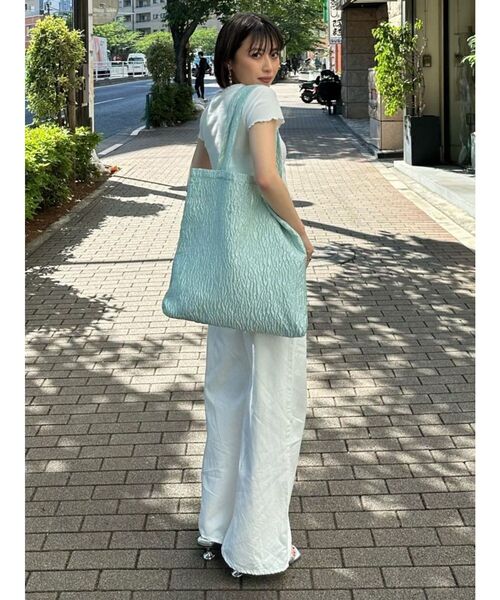 MURUA（ムルーア）の「mumuロゴトートバッグ（ハンドバッグ・レディース・ブルー/ブラック/ライトブルー/ブラウン/マスタード/パープル・FREE）」の20枚目の写真