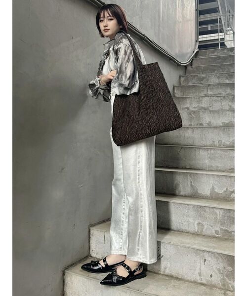 MURUA（ムルーア）の「mumuロゴトートバッグ（ハンドバッグ・レディース・ブルー/ブラック/ライトブルー/ブラウン/マスタード/パープル・FREE）」の22枚目の写真