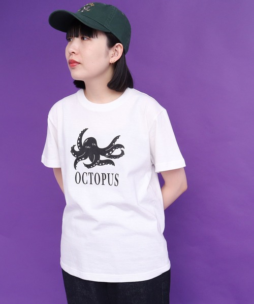didizizi（ディディジジ）の「OCTOPUS　プリントTシャツ（Tシャツ/カットソー・レディース・ホワイト/イエロー・FREE）」の22枚目の写真