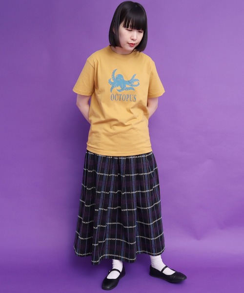 didizizi（ディディジジ）の「OCTOPUS　プリントTシャツ（Tシャツ/カットソー・レディース・ホワイト/イエロー・FREE）」の18枚目の写真