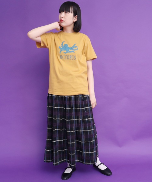 didizizi（ディディジジ）の「OCTOPUS　プリントTシャツ（Tシャツ/カットソー・レディース・ホワイト/イエロー・FREE）」の20枚目の写真