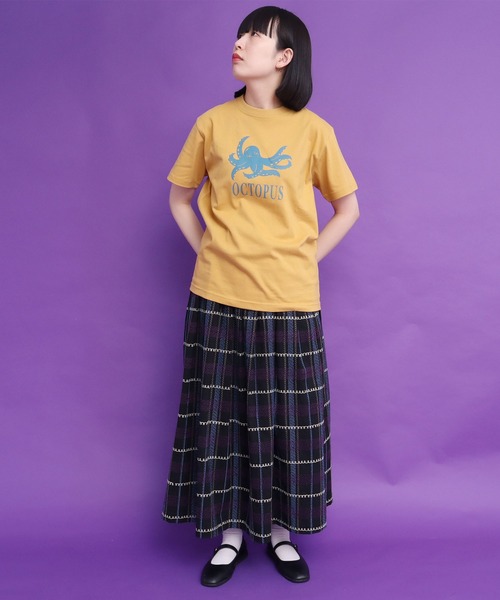 didizizi（ディディジジ）の「OCTOPUS　プリントTシャツ（Tシャツ/カットソー・レディース・ホワイト/イエロー・FREE）」の21枚目の写真