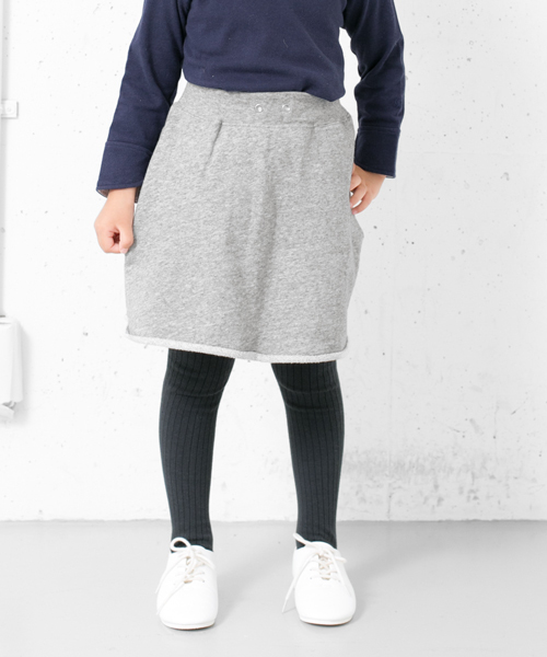 URBAN RESEARCH DOORS KIDS(アーバン リサーチ ドアーズ キッズ )の「FORK&SPOON 裏毛SK(スカート・キッズ・グレー・90/105/135/120)」の5枚目の写真