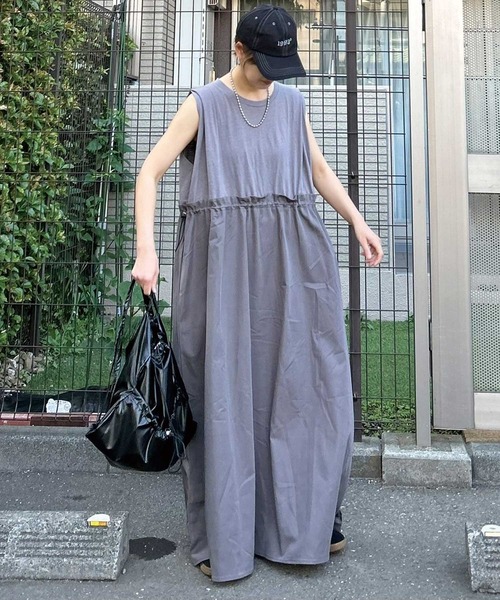 CORNERS（コーナーズ）の「【CORNERS by KR】ショルダータックノースリドッキングワンピース（ワンピース・レディース・ブラック/ネイビー/グレー・M/L）」の19枚目の写真