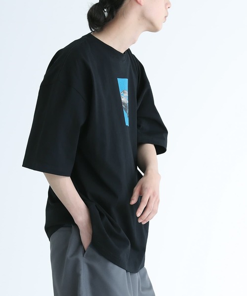 n'OrLABEL（ノアールレーベル）の「オーバーサイズフォトプリント半袖Tシャツ（Tシャツ/カットソー・メンズ・ホワイト/ブラック・L/M）」の20枚目の写真