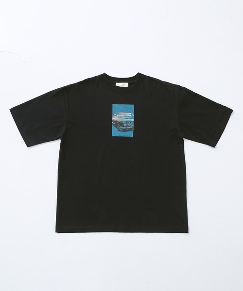 n'OrLABEL（ノアールレーベル）の「オーバーサイズフォトプリント半袖Tシャツ（Tシャツ/カットソー・メンズ・ホワイト/ブラック・L/M）」の14枚目の写真