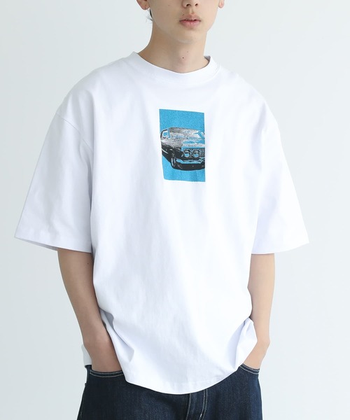 n'OrLABEL（ノアールレーベル）の「オーバーサイズフォトプリント半袖Tシャツ（Tシャツ/カットソー・メンズ・ホワイト/ブラック・L/M）」の22枚目の写真