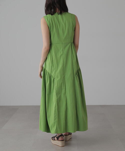 FREE'S MART（フリーズマート）の「◆タイプライターギャザーマキシワンピース（ワンピース・レディース・ブラック/グレー/グリーン・SMALL/MEDIUM）」の18枚目の写真