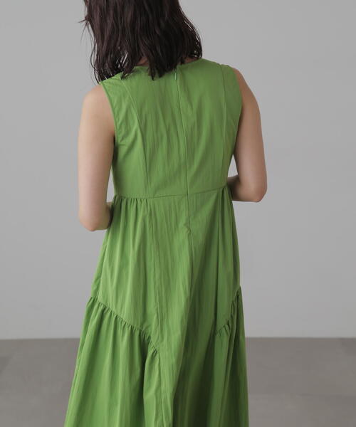 FREE'S MART（フリーズマート）の「◆タイプライターギャザーマキシワンピース（ワンピース・レディース・ブラック/グレー/グリーン・SMALL/MEDIUM）」の15枚目の写真