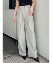 GYDA | ハイウエストタックワイドスラックスパンツ(スラックス)