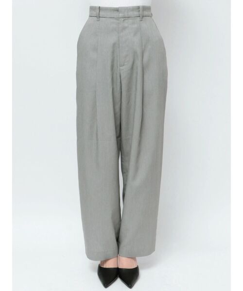 GYDA（ジェイダ）の「ハイウエストタックワイドスラックスパンツ（スラックス・レディース・ブラック/グレー・FREE）」の20枚目の写真