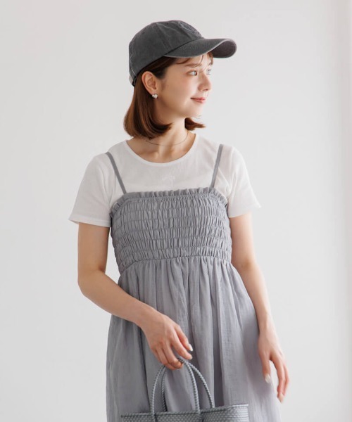 flower(フラワー)の「クリアネスシャーリングワンピース(ワンピース・レディース・ベージュ/グレー・FREE)」の9枚目の写真