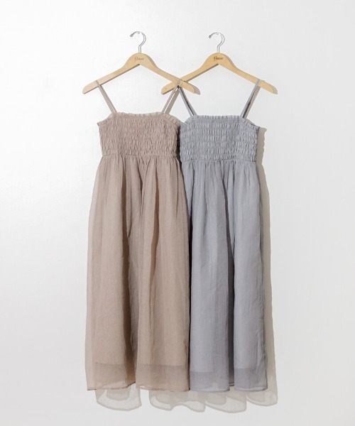 flower(フラワー)の「クリアネスシャーリングワンピース(ワンピース・レディース・ベージュ/グレー・FREE)」の16枚目の写真