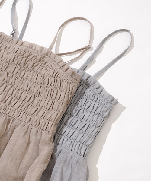 flower(フラワー)の「クリアネスシャーリングワンピース(ワンピース・レディース・ベージュ/グレー・FREE)」の17枚目の写真