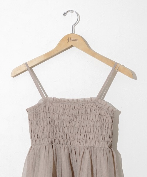flower(フラワー)の「クリアネスシャーリングワンピース(ワンピース・レディース・ベージュ/グレー・FREE)」の20枚目の写真