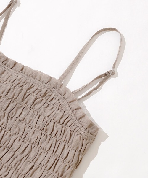 flower(フラワー)の「クリアネスシャーリングワンピース(ワンピース・レディース・ベージュ/グレー・FREE)」の21枚目の写真