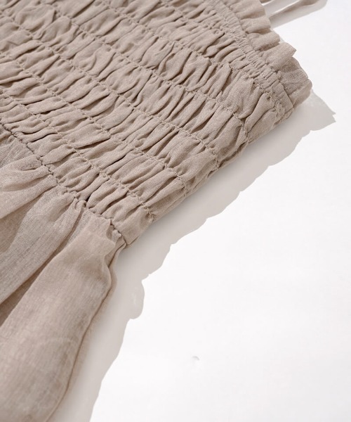 flower(フラワー)の「クリアネスシャーリングワンピース(ワンピース・レディース・ベージュ/グレー・FREE)」の22枚目の写真