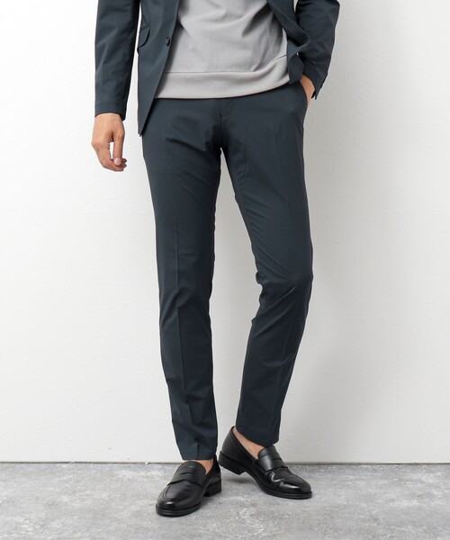 NOLLEY’S(ノーリーズ)の「《セットアップ/ビジカジ対応》MINOTECH撥水ストレッチパンツ(その他パンツ・メンズ・グレー/ブラック/ネイビー・M/L/XL/S)」の1枚目の写真