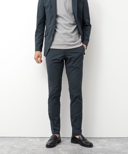 NOLLEY’S(ノーリーズ)の「《セットアップ/ビジカジ対応》MINOTECH撥水ストレッチパンツ(その他パンツ・メンズ・グレー/ブラック/ネイビー・M/L/XL/S)」の4枚目の写真