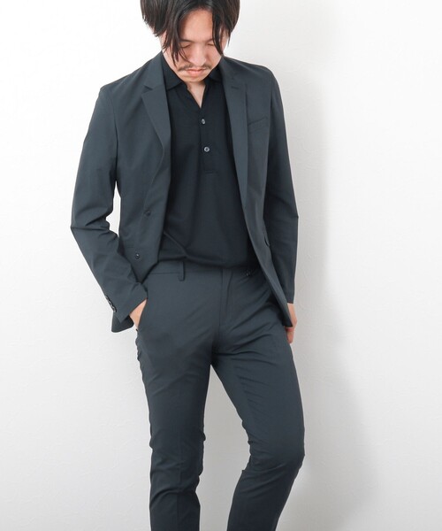 NOLLEY’S(ノーリーズ)の「《セットアップ/ビジカジ対応》MINOTECH撥水ストレッチパンツ(その他パンツ・メンズ・グレー/ブラック/ネイビー・M/L/XL/S)」の16枚目の写真