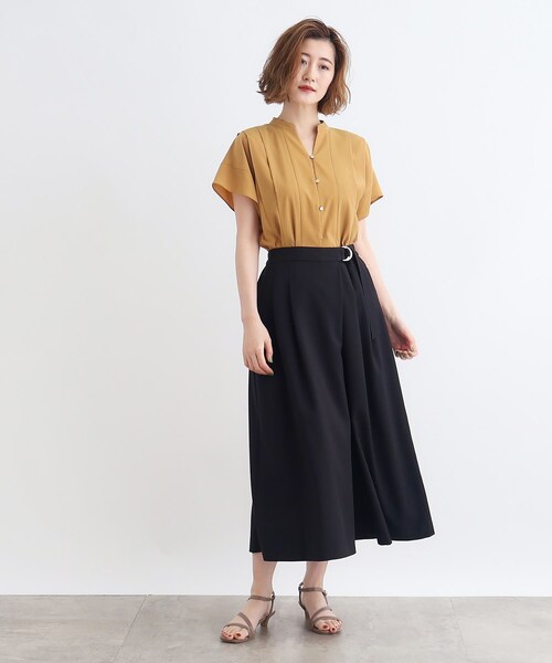 grove（グローブ）の「ラップスカーチョワイドパンツ（その他パンツ・レディース・モスグリーン/グレー/ブラック・02/03/01/04/05）」の15枚目の写真