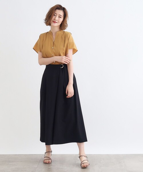 grove（グローブ）の「ラップスカーチョワイドパンツ（その他パンツ・レディース・モスグリーン/グレー/ブラック・02/03/01/04/05）」の16枚目の写真