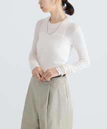 URBAN RESEARCH | NINETY PERCENT　ANIS LT WEIGHT RIB TOP(Tシャツ/カットソー)
