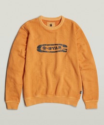 G-STAR（ジースター）の「DESTROYED G LOGO WASHED SWEATER/ダメージロゴウォッシュドスウェット/トレーナー（スウェット）」
