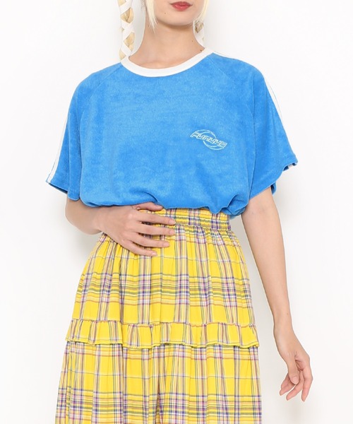 PUNYUS（プニュズ）の「2ラインパイルビッグＴシャツ（Tシャツ/カットソー・レディース・グリーン/ブルー/ブラック・4/3）」の17枚目の写真