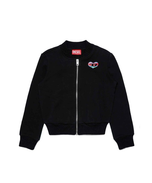 DIESEL（ディーゼル）Kids & Junior ワンポイントブランドロゴジップアップパーカー