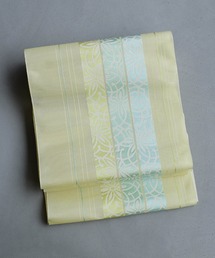 帯単品 八寸なごや帯 二口 森博多織元 博多織 紗 藤菊献上（和装