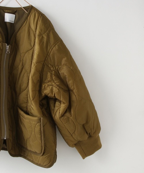 LOWRYS FARM（ローリーズファーム）の「キルティングブルゾン　116763（ダウンジャケット/コート・キッズ・ブラウン/ブラック/グリーン・140cm/130cm/120cm/110cm/150cm）」の11枚目の写真