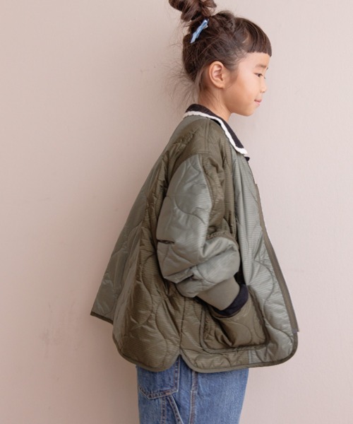 LOWRYS FARM（ローリーズファーム）の「キルティングブルゾン　116763（ダウンジャケット/コート・キッズ・ブラウン/ブラック/グリーン・140cm/130cm/120cm/110cm/150cm）」の18枚目の写真