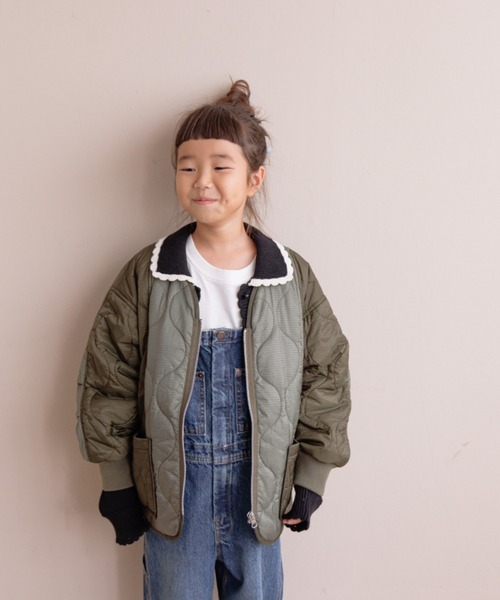 LOWRYS FARM（ローリーズファーム）の「キルティングブルゾン　116763（ダウンジャケット/コート・キッズ・ブラウン/ブラック/グリーン・140cm/130cm/120cm/110cm/150cm）」の20枚目の写真