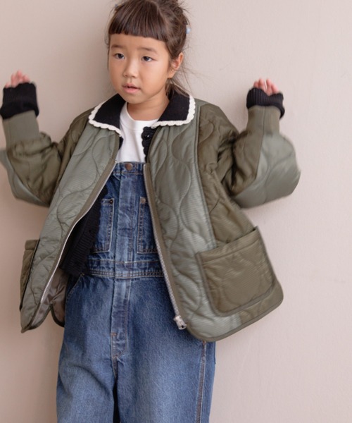 LOWRYS FARM（ローリーズファーム）の「キルティングブルゾン　116763（ダウンジャケット/コート・キッズ・ブラウン/ブラック/グリーン・140cm/130cm/120cm/110cm/150cm）」の17枚目の写真