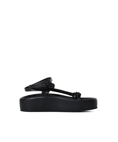 MM6 Maison Margiela☆【完売間近】SANDALS サンダル / black MM6 Maison Margiela Webbing Leather Sandals | Black | FARFETCH
